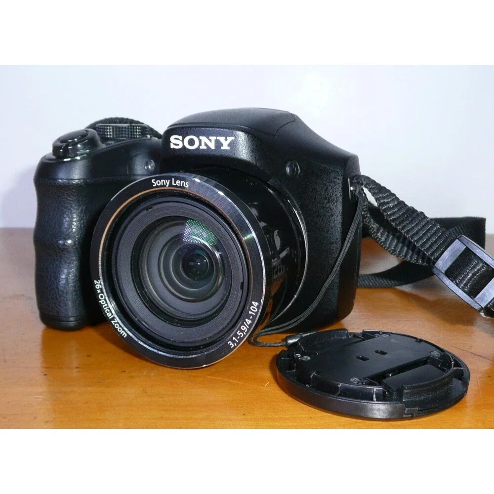 Sony Cybershot DSC-H200 Digital Camera 20.1 Mega Pixels & Case WORKS EUC